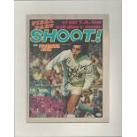 Peter Shilton signed 15x12 inch overall mounted colour Shoot magazine cover photo. All autographs