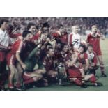 Football Autographed NOTTM FOREST 12 x 8 Photo : Col, depicting a wonderful image showing Nottingham