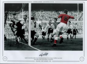 Roy Bentley Signed 16 x 12 Colourised Autograph Editions, Limited Edition Print. Print shows