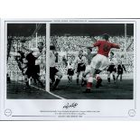 Roy Bentley Signed 16 x 12 Colourised Autograph Editions, Limited Edition Print. Print shows