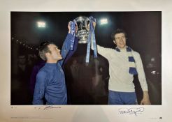 Chelsea – Cup Kings - Peter Osgood & Ron Harris signed 1970 print This superb of memorabilia pays