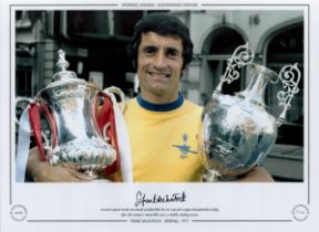 Frank McLintock Signed 16 x 12 Colourised Autograph Editions, Limited Edition Print. All