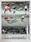 Sir Geoff Hurst - England - 1966 World Cup - The Goals – Signed This stunning spot colour