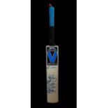 Eoin Morgan, Johnnie Bairstow and other T20 players signed full-size Slazenger 500 cricket bat.