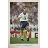 Stuart Pearce- England - Signed Euro 96 Limited Edition photographic print One of the most famous