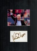 Harry Redknapp 16x12 inch mounted signature piece includes signed white card and colour photo. All