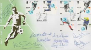 England 1966 World Cup Winners 40th Anniversary multi signed FDC includes Geoff Hurst, Jack