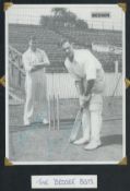 Cricket Legends Alec and Eric Bedser signed 12x8 inch black and white mounted photo. All