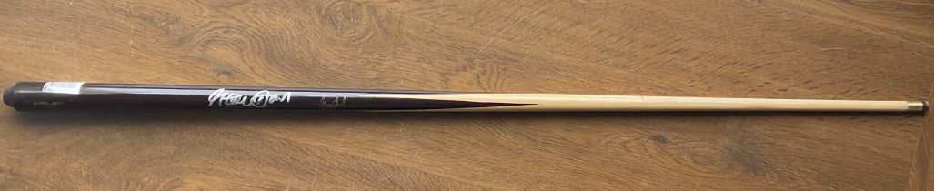 Steve Davis signed Riley small one-piece snooker cue. All autographs come with a Certificate of