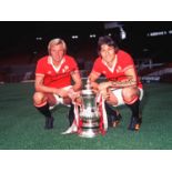 Football Autographed MAN UNITED 16 x 12 Photo : Col, depicting a wonderful image showing Man