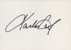 Petr Kouba signed signature piece 5.5x6 Inch. Czech Football goalkeeper. All autographs come with
