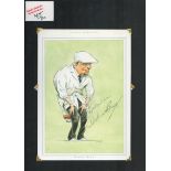Dickie Bird signed 17x12 inch mounted colour caricature illustrated page. All autographs come with a