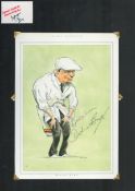 Dickie Bird signed 17x12 inch mounted colour caricature illustrated page. All autographs come with a