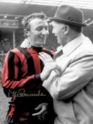 Football Autographed MIKE SUMMERBEE 16 x 12 Photo : Colz, depicting Manchester City manager Joe