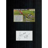 Frank Worthington 16x12 overall mounted signature piece includes signed white card an illustration