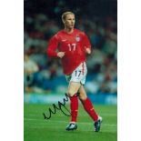 Football Nicky Butt signed 12x8 inch colour photo pictured while playing for England. All autographs