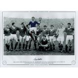 Eric Caldow Signed 16 x 12 Colourised Autograph Editions, Limited Edition Print. Print shows Rangers