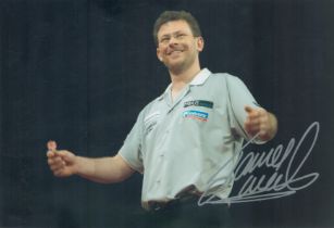 Darts James Wade signed 12x8 inch colour photo. All autographs come with a Certificate of