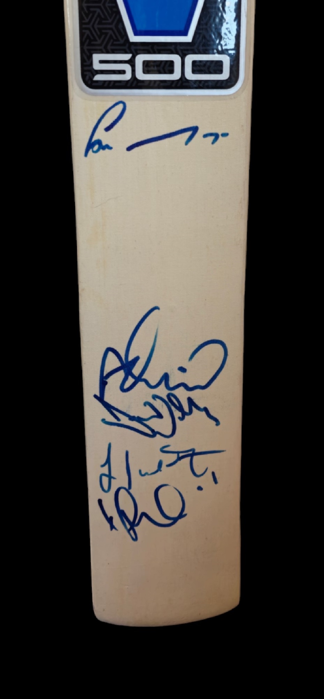 Eoin Morgan, Johnnie Bairstow and other T20 players signed full-size Slazenger 500 cricket bat. - Bild 2 aus 2