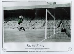 Bert Trautmann Signed 16 x 12 Colourised Autograph Editions, Limited Edition Print. Print shows Mans