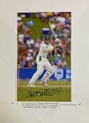 Jacques Kallis signed limited edition print with signing photo. Jacques Kallis has blossomed into