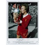 Phil Neal Signed 16 x 12 Colourised Autograph Editions, Limited Edition Print. Print shows A