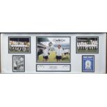 Roy McFarland signed Derby County Division One Champions 30x12 inch colour limited edition print.