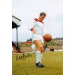 Football Autographed MIKE BAILEY 12 x 8 Photo : Col, depicting a superb image showing Charlton