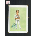 Jeremy Coney signed 17x12 inch mounted colour caricature illustrated page. All autographs come