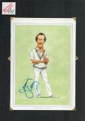 Jeremy Coney signed 17x12 inch mounted colour caricature illustrated page. All autographs come