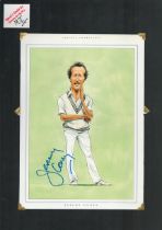 Jeremy Coney signed 17x12 inch mounted colour caricature illustrated page. All autographs come