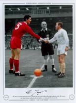 Ron Yeats Signed 16 x 12 Colourised Autograph Editions, Limited Edition Print. Print shows the