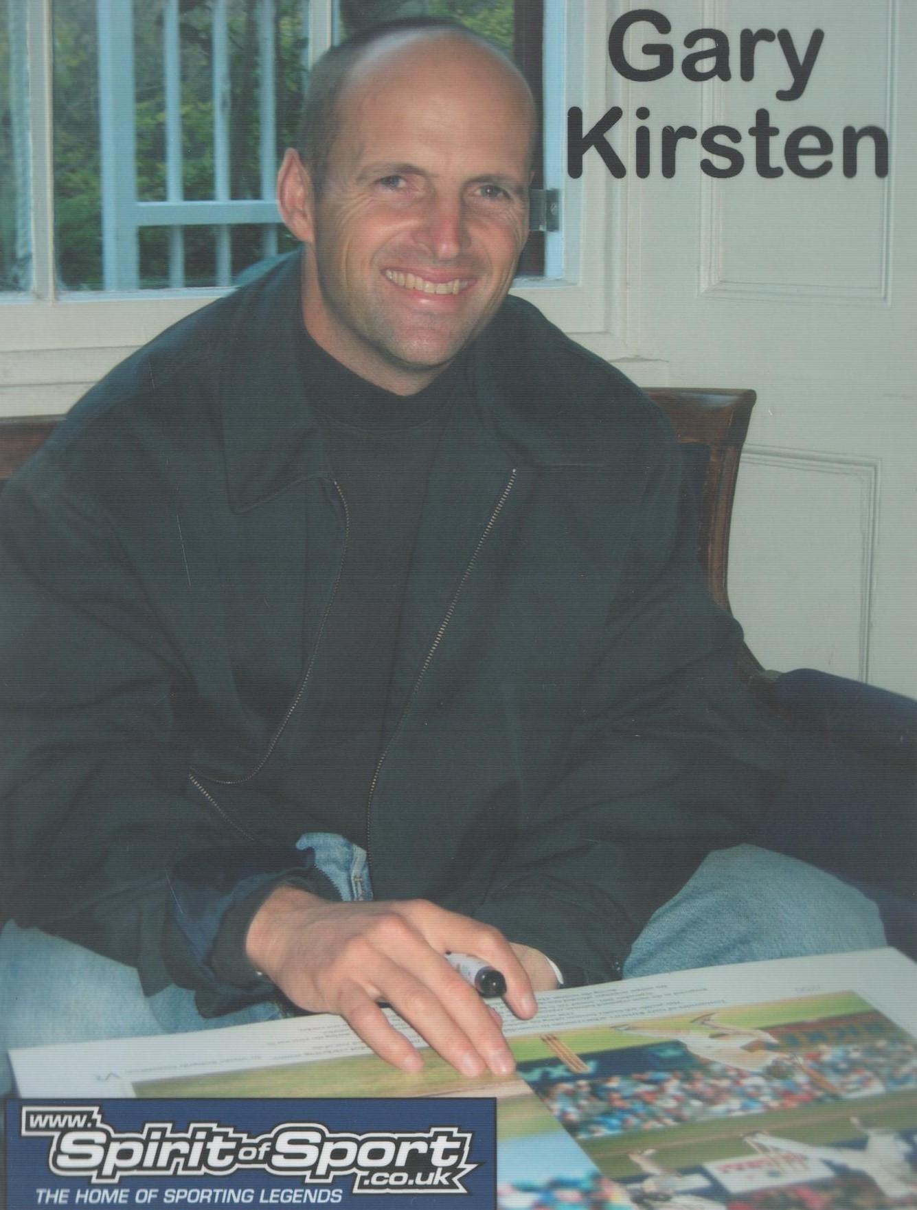 Gary Kirsten signed limited edition print with signing photo. Gary Kirsten scored over 7,000 Test - Bild 2 aus 2