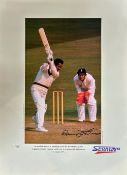 Gary Sobers signed limited edition print with signing photo The achievements of Sir Garfield