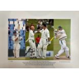 Herschelle Gibbs signed limited edition print with signing photo. Herschelle Gibbs was summoned from