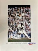 Clive Lloyd signed limited edition print with signing photo Captain of West Indies in 74 Test