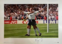 Paul Gascoigne Euro 96 Goal vs Scotland Signed limited edition print No one will ever forget Euro 96