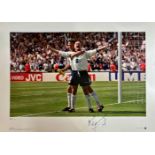 Paul Gascoigne Euro 96 Goal vs Scotland Signed limited edition print No one will ever forget Euro 96