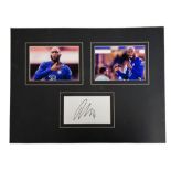 Football Romelu Lukaku Signed Signature Piece with Two 6x4 inch Colour Chelsea FC Photos, Mounted