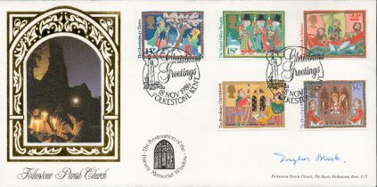 Douglas Black signed FDC. 18/11/86 Folkestone postmark Good condition. Est