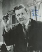 Sir Peter Ustinov CBE signed black & white photo 10x8 Inch. Was a British actor, filmmaker, and