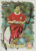 Robbie Fowler signed Futera fans selection Liverpool trading card. Good condition. Est