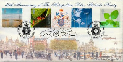 Sir Ian Blair signed 50th Anniversary of the Metropolitan Police Philatelic Society FDC. 4th April