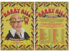Harry Hill signed flyer. Known professionally as Harry Hill, is an English comedian, presenter and