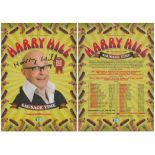 Harry Hill signed flyer. Known professionally as Harry Hill, is an English comedian, presenter and