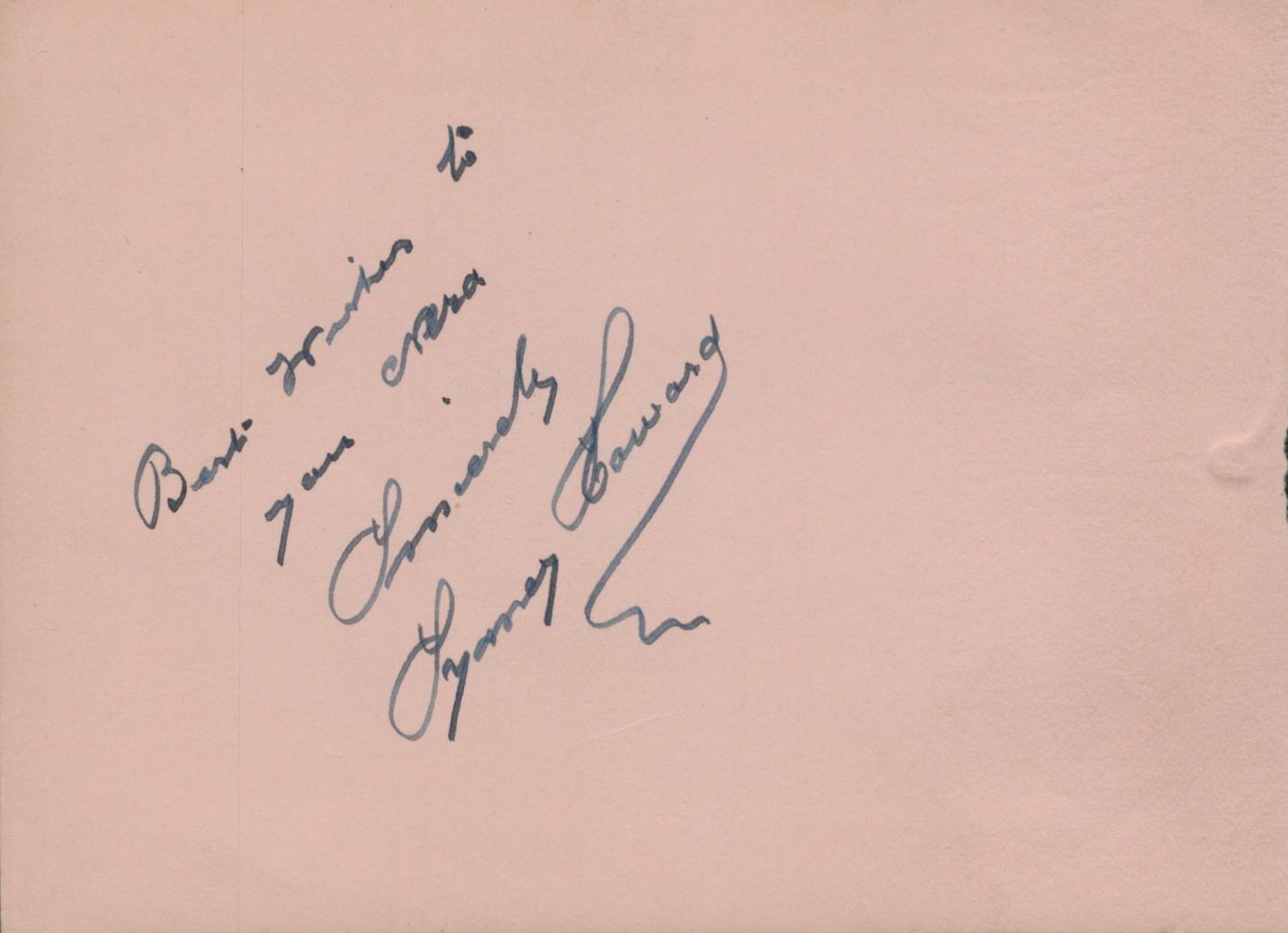 Kathleen Harrison signed album page 5x3.5 inch approx. Unknown signature on reverse. Good condition. - Image 2 of 2