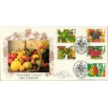 Michael Sykes signed Fruiterers FDC. 14/9/93 Brogdale postmark Good condition. Est