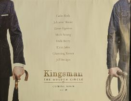 Kingsman: The Golden Circle (2017) UNSIGNED Movie Poster 40x30 inch approx. Good condition. Est