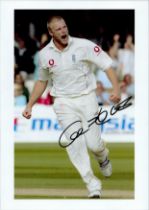 ANDREW 'FREDDIE' FLINTOFF signed England Cricket 8x12 Photo. Good condition. Est