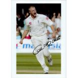ANDREW 'FREDDIE' FLINTOFF signed England Cricket 8x12 Photo. Good condition. Est